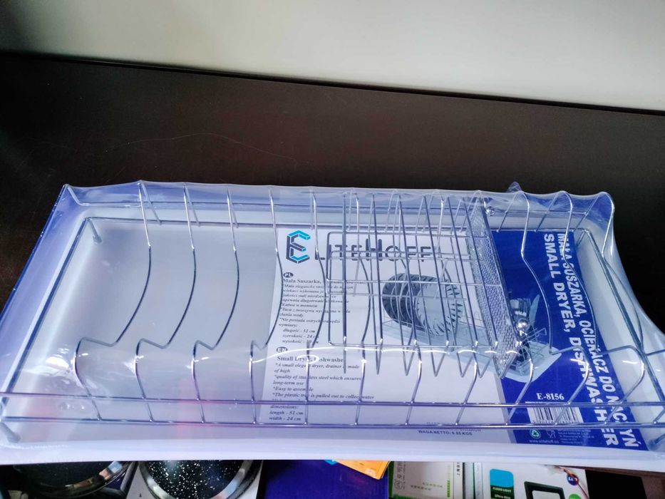 SUSZARKA OCIEKACZ do naczyń jednopoziomowa z tacką