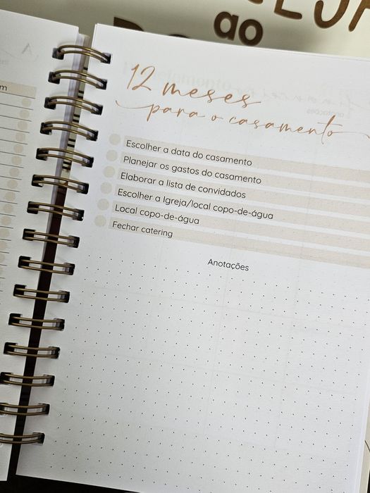 Agenda planner noiva