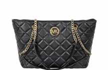 Michael Kors Fulton Large Quilted Tote czarna skóra