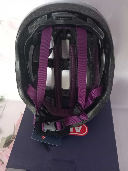 Kask rowerowy dziecięcy ABUS Youn-I 2.0 black violet 48-54 cm (S)