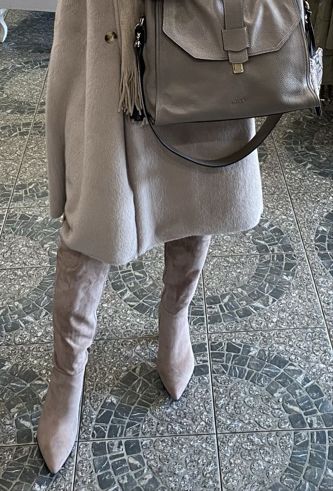 Kozaki Milano beż 38 skóra nie zara Okazja