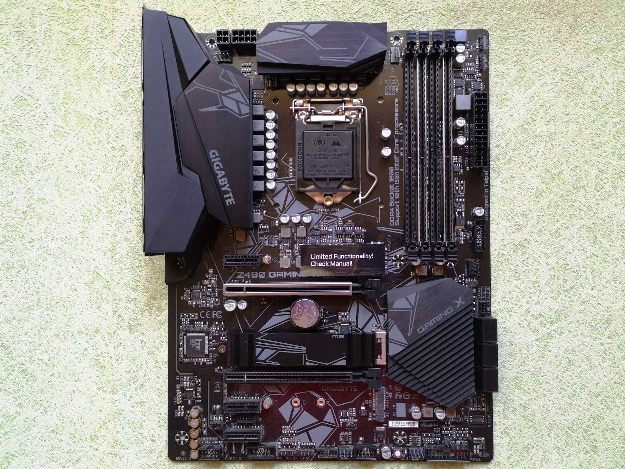 Материнська плата Socket 1200 Gigabyte Z490 Gaming X (rev.1.0)