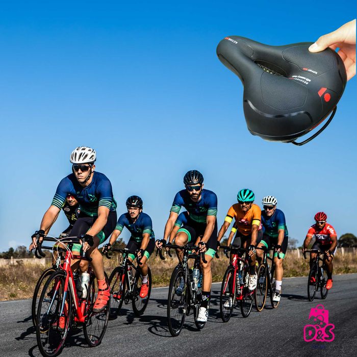 Siodełko Rowerowe Żelowe Wygodne Miękkie Amortyzacja Odblask PROMOCJA!