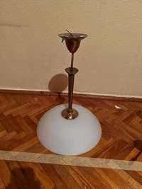 Lampa sufitowa - szklany klosz mleczny