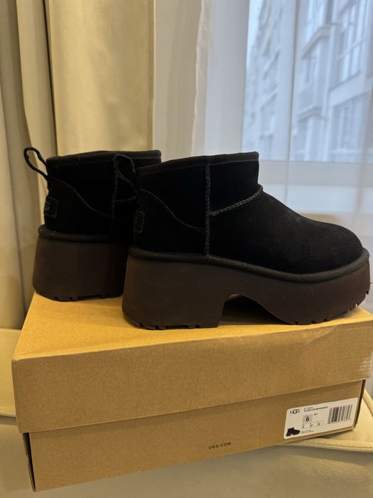 Оригінальні уги  Ugg classic ULTRA MINI NEW HEIGHTS-BLK