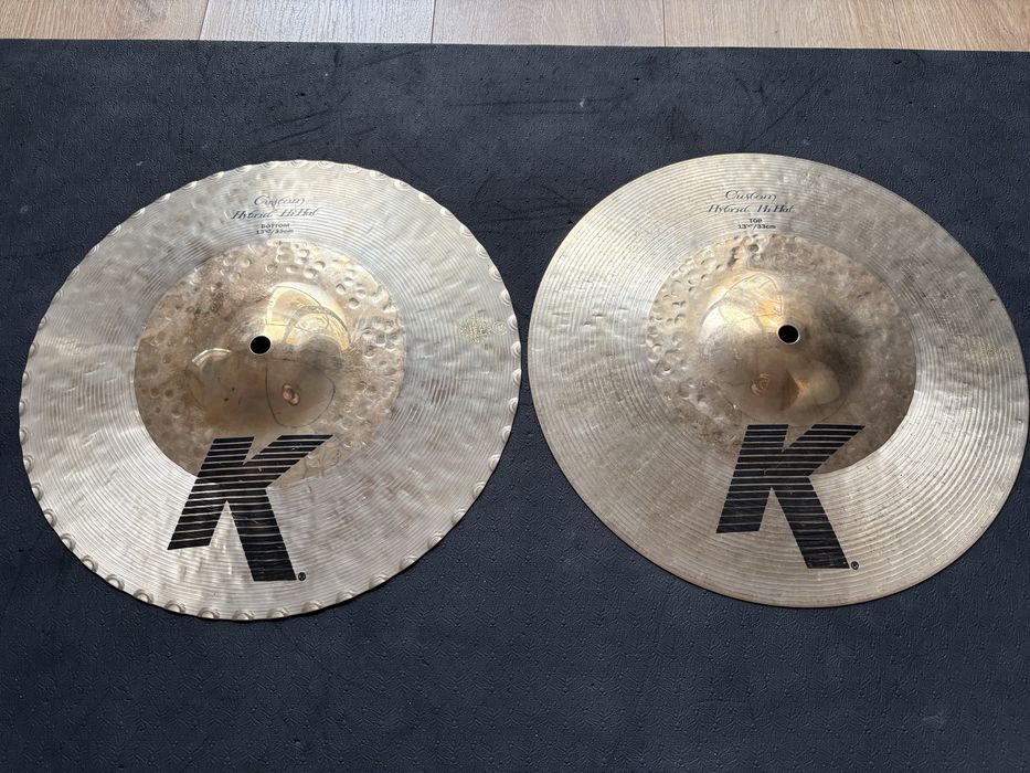 Zildjian K Custom Hybrid Hi-Hat 13¼″ - stan dobry bez pęknięć