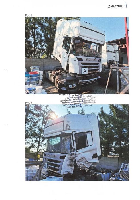 Scania R410  Syndyk sprzeda w trybie konkursu ofert-USZKODZONY SCANIA 410