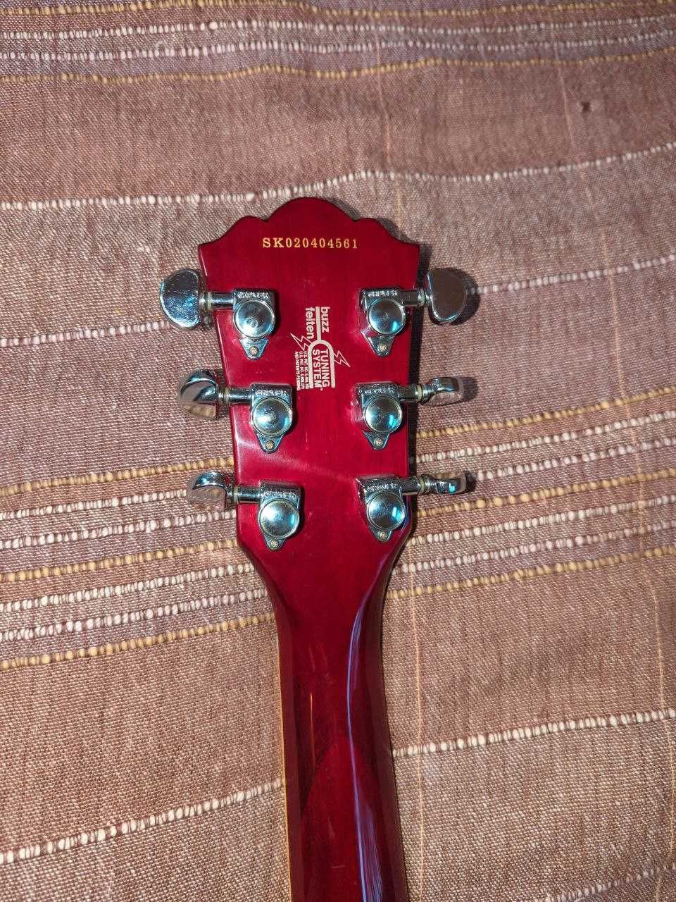 Гітара Washburn J-9 cherry-red hollow body (середина 90х Корея)