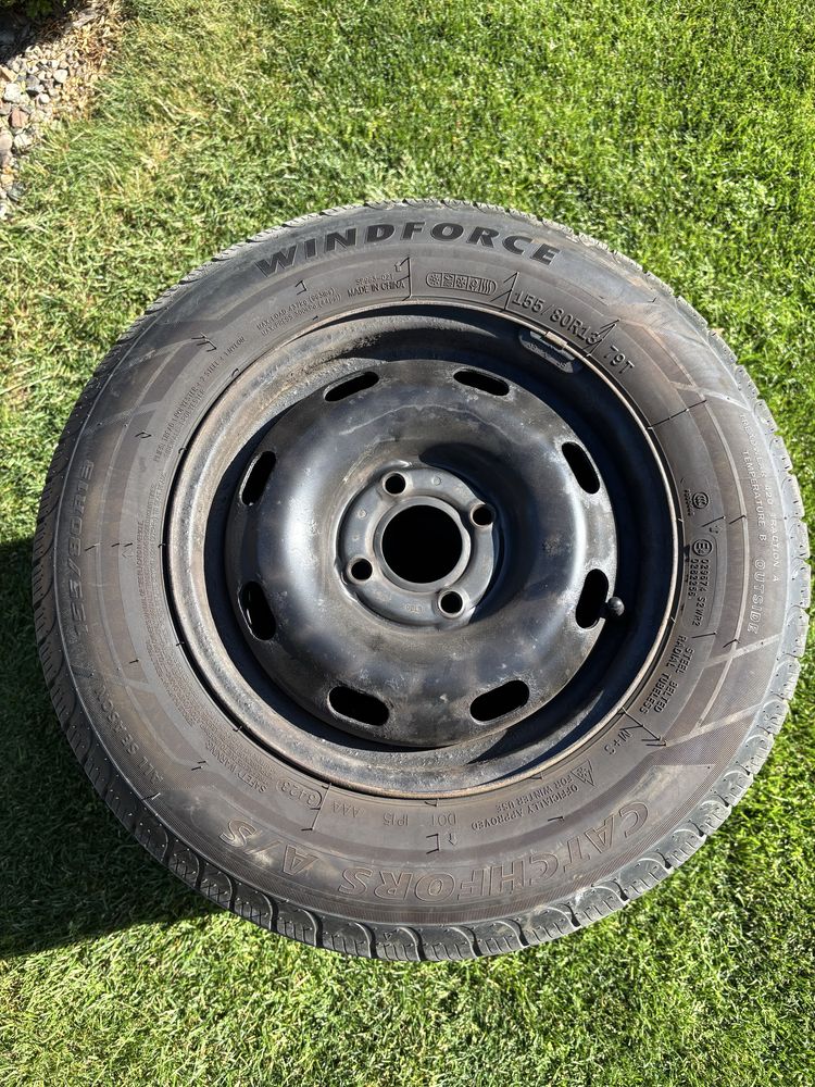 Kola 13  z oponami wielosezon 155/80/13 ,7mm