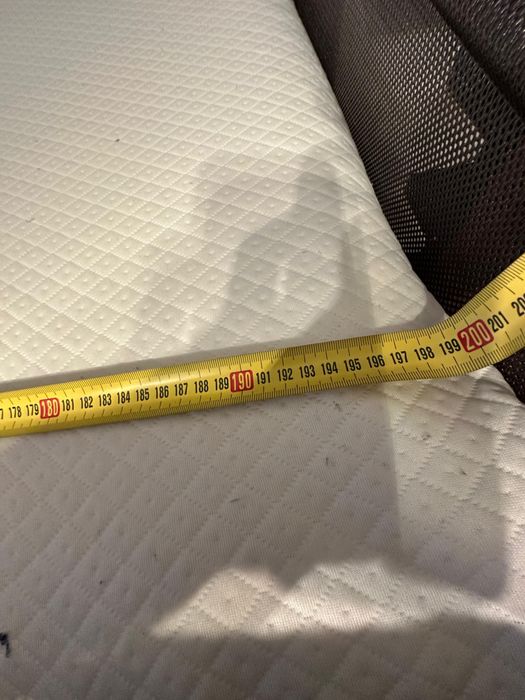 IKEA TUFFING Rama łóżka piętrowego, ciemnoszary, 2 x materac 90x200 cm