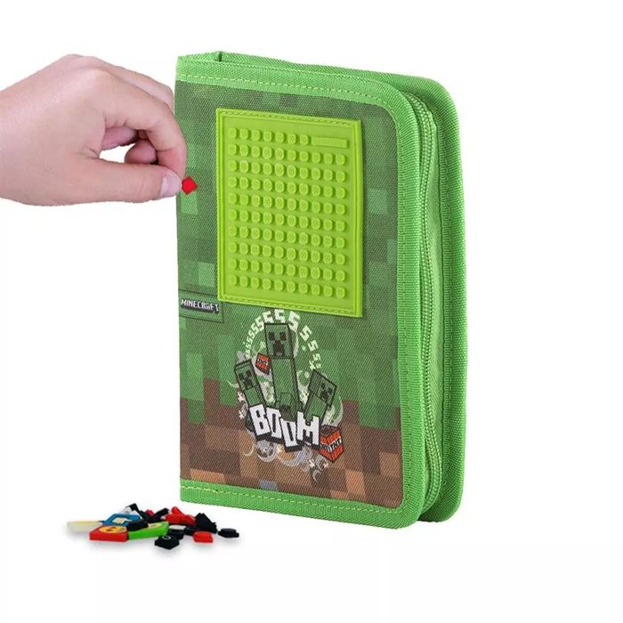 Piórnik szkolny na suwak MINECRAFT. Cass film. Nowy Produkt