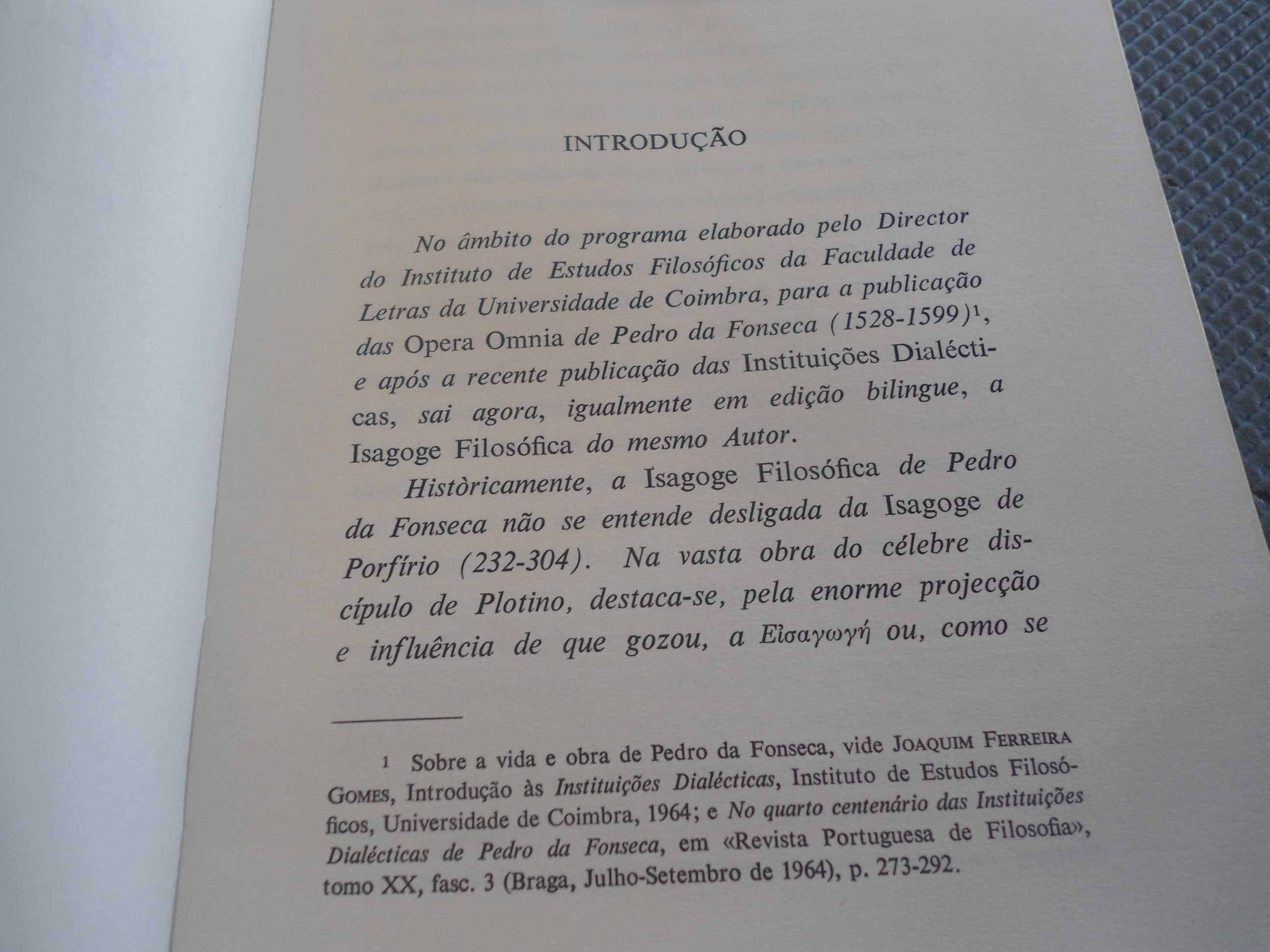 Isagoge Filosófica por Pedro da Fonseca (1965)