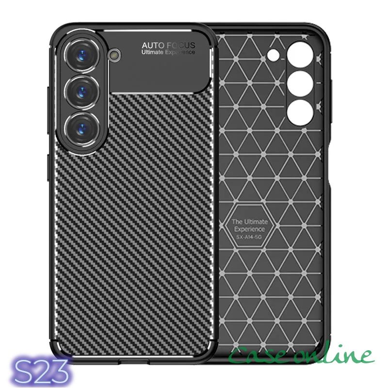 Capa T/ Fibra Carbono P/ Samsung S23 / S23 Plus / A23 5G