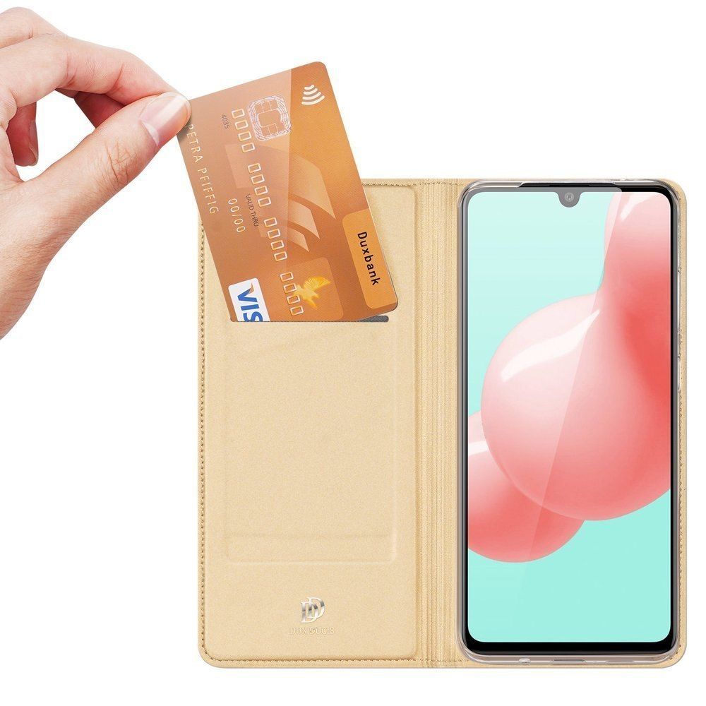 Etui Z Klapką Dux Ducis Skin Pro Do Samsung Galaxy A41 Złoty