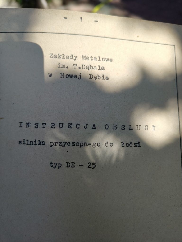 Sprawny Silnik zaburtowy DE 25 M