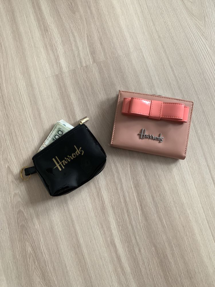 Vintage Harrods Wallet + Mini Wallet