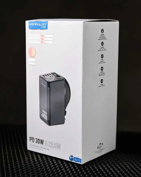 Павербанк A47Q 60000mAh Мощный повербанк Power Bank