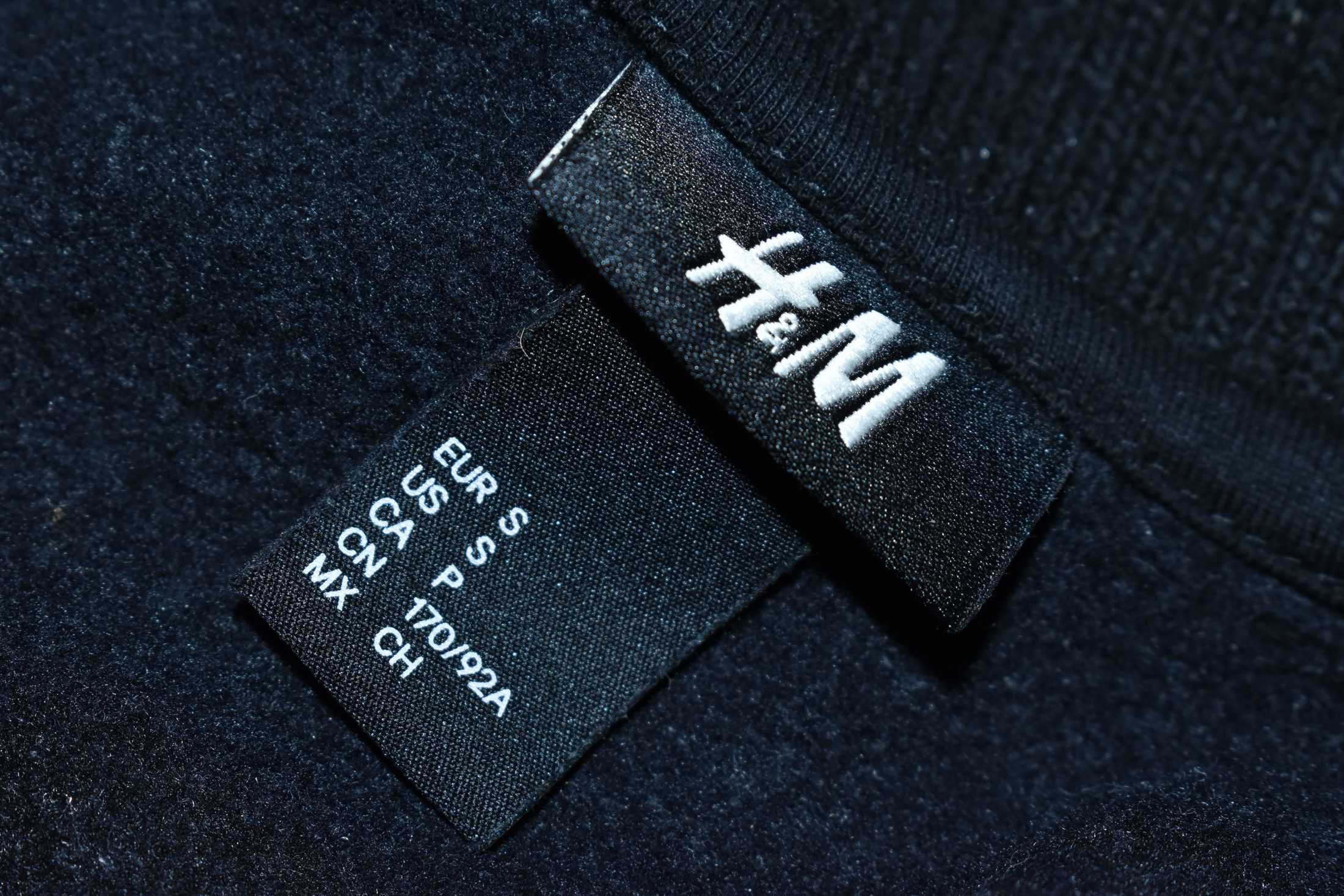 Sweterek bluza S bawełna kołnierz prosty szary H&M męski
