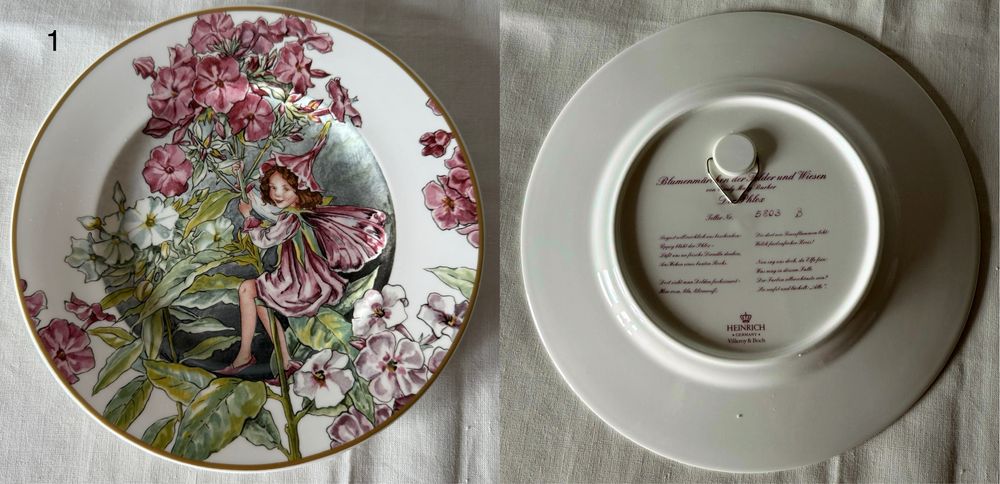 Вінтажні тарілки із колекціі квіткові феі Vlleroy&Boch