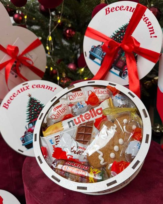 Солодкий бокс, Новорічний подарунок, Сладкий подарок девушке