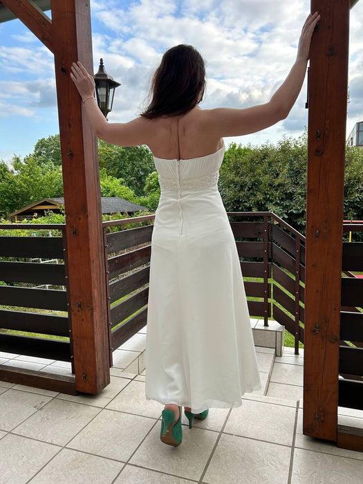 Свадебное длинное платье