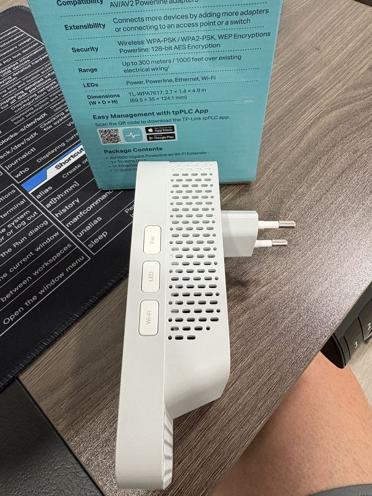 Powerline TP-Link TL-WPA7617 Wi-Fi Extender