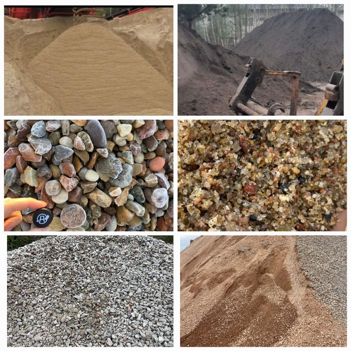 piach piasek żwir ziemia gruz kruszywo transport w ciągu 24h