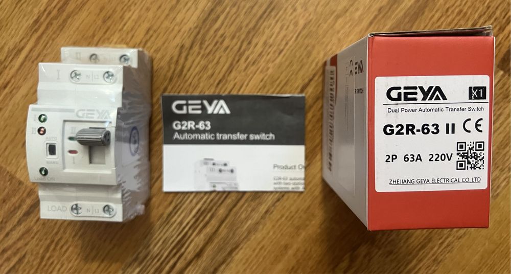 АВР GEYA G2R-63 2P 25A/63A | Автомат