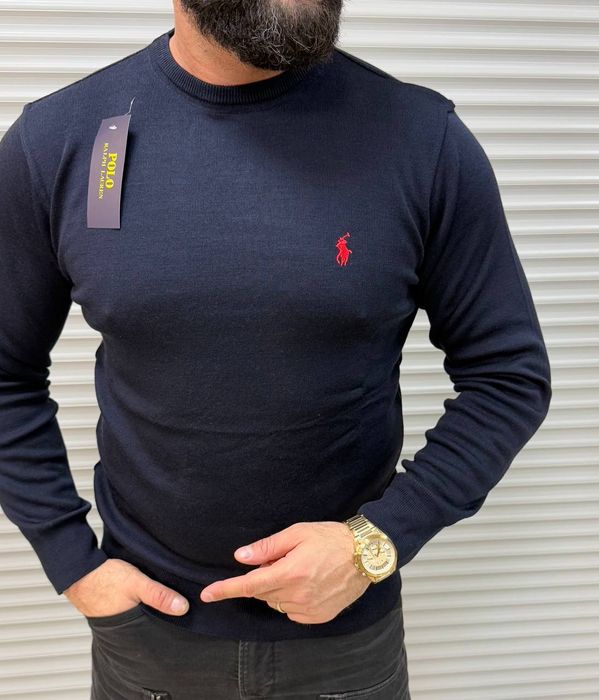 Swetry męskie logo szyte premium