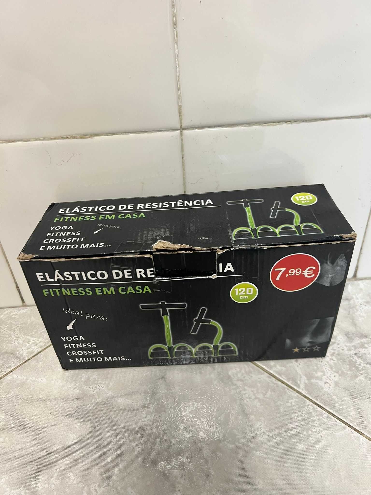 Pack Fitness – Elástico + Corda + Bola de Ginásio – Novos