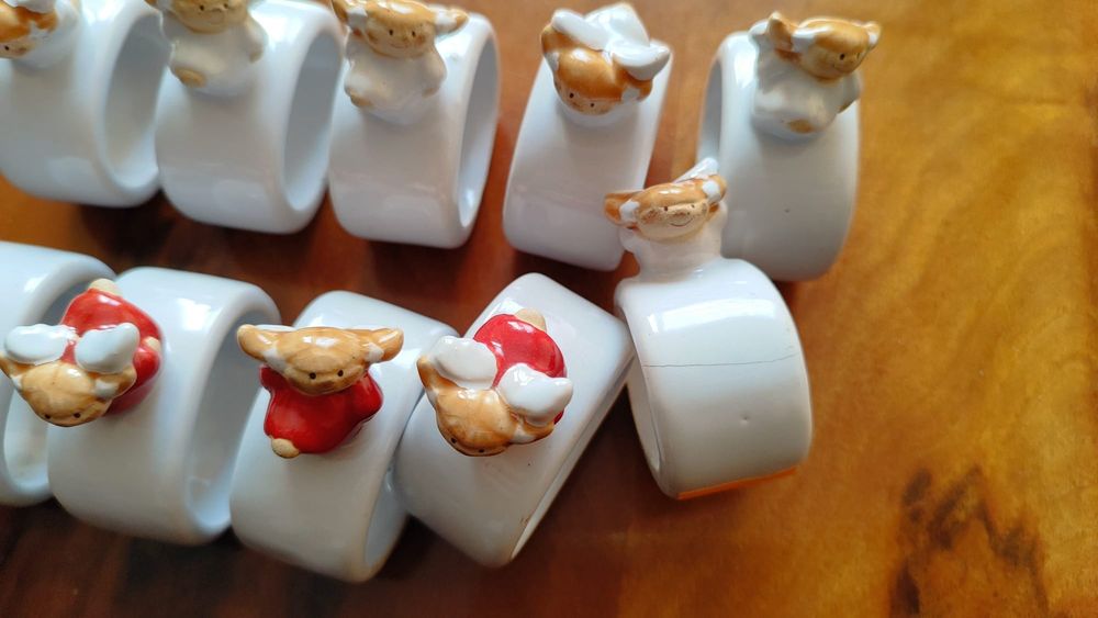 Nowe świąteczne obrączki pierścienie do serwetek