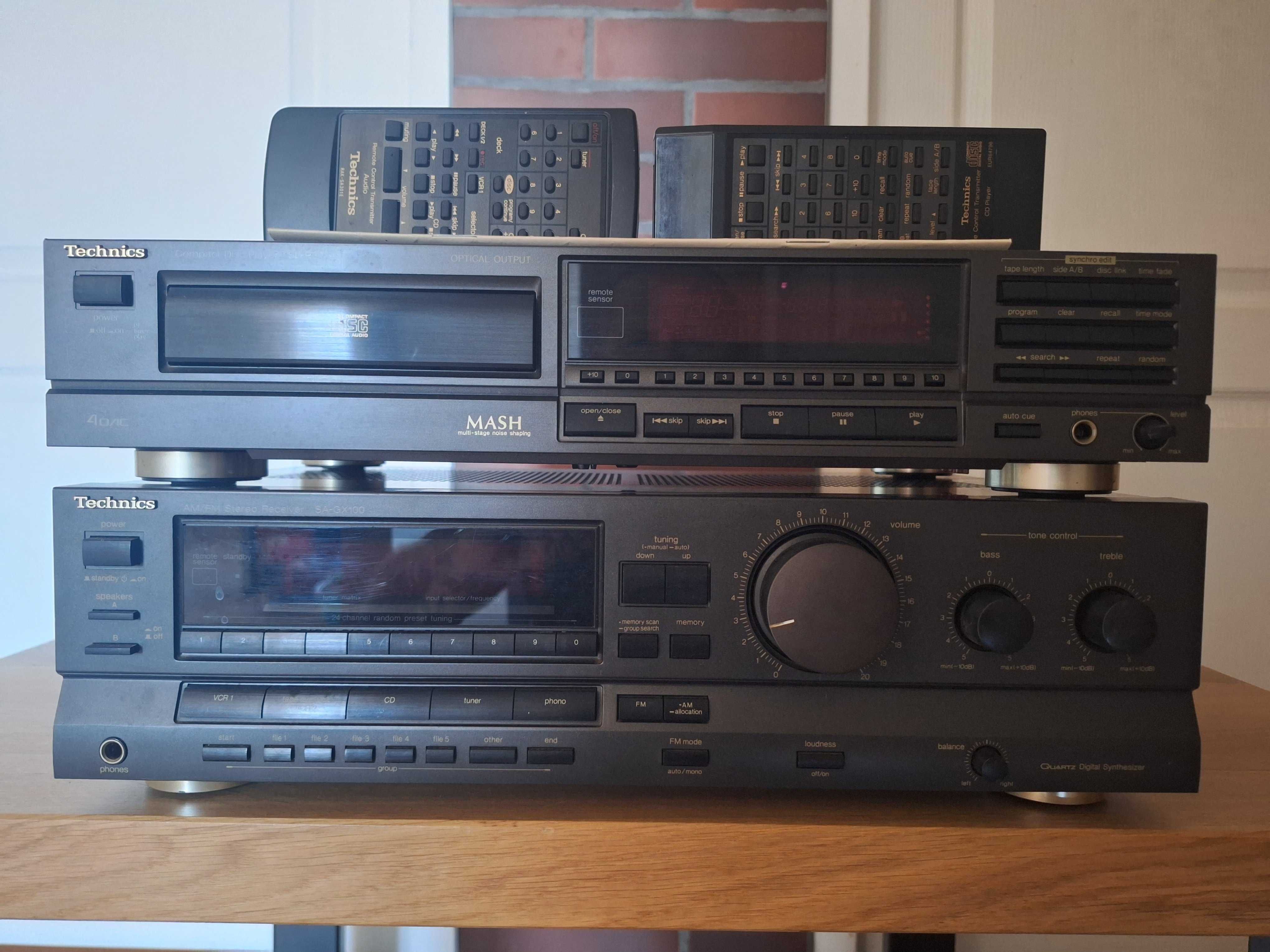 zestaw audio Technics sl-p377a i Technics sa gx100