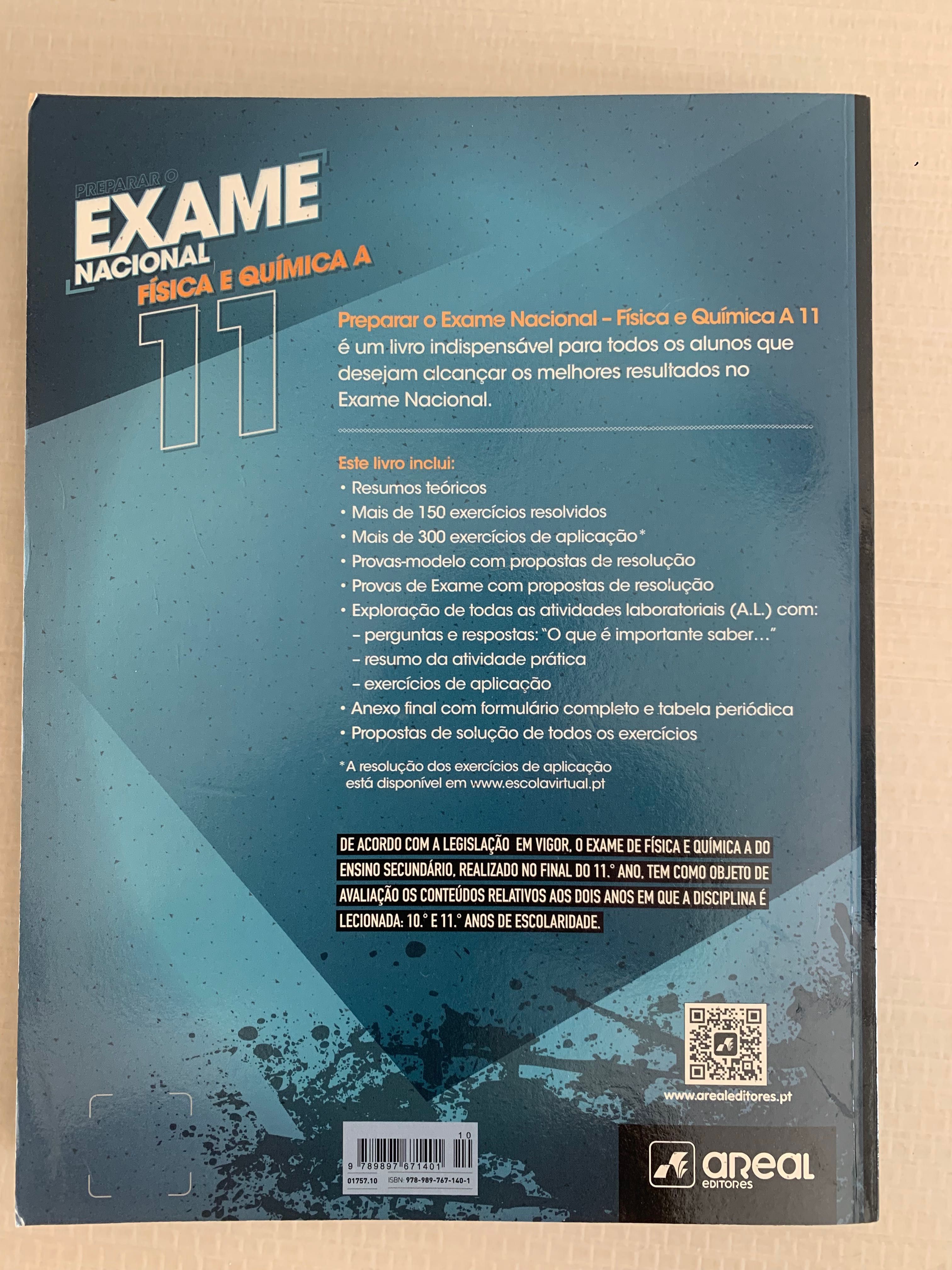 3 Livros de Preparação Exame nacional de Física e Química A