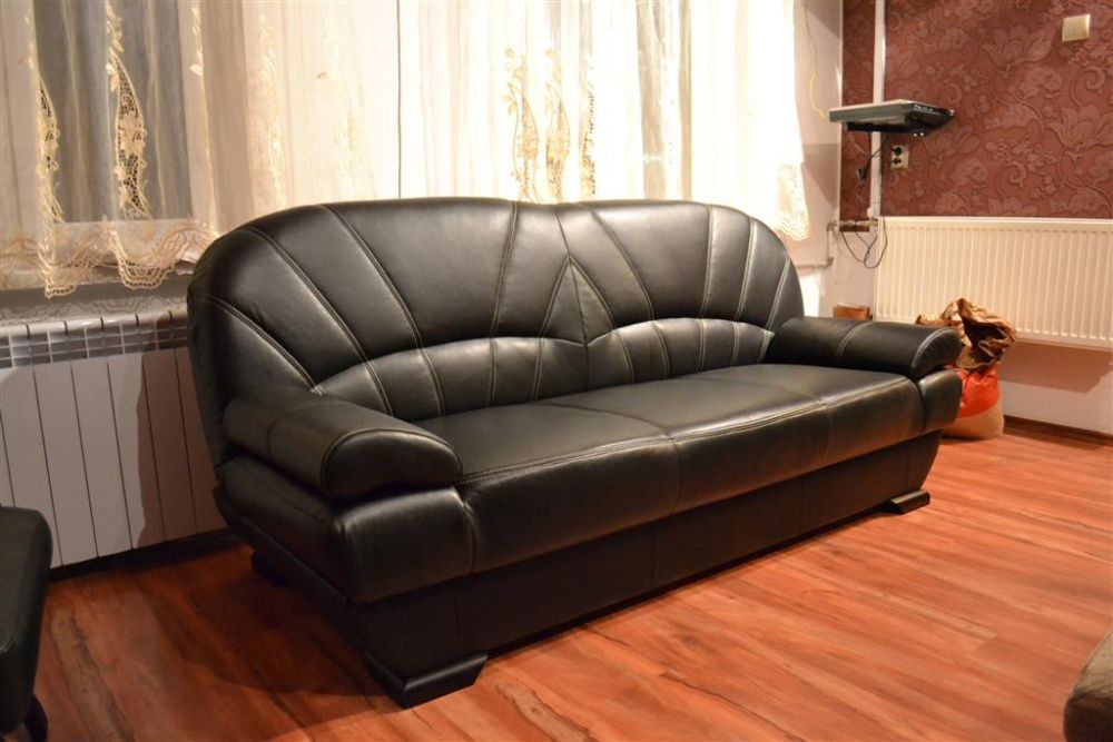 Wersalka kanapa sofa tapczan PORTO funkcja rozkładana prawdziwa skóra