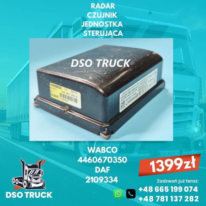 Radar Jednostka Sterujaca DISTRONIC 2109334 WABCO 4460670350 DAF XF 106