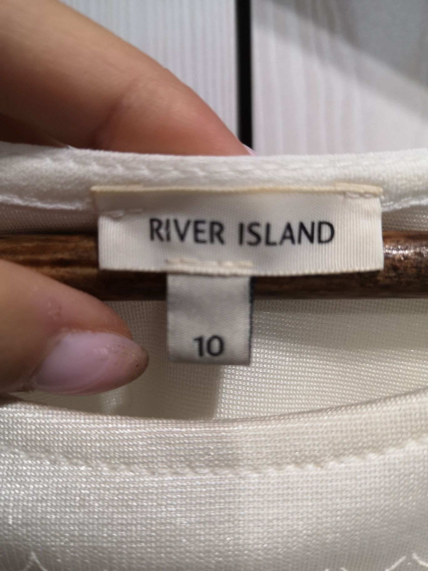 Sukienka damska River Island rozm 36 czarno biała/komunia,chrzest,slub