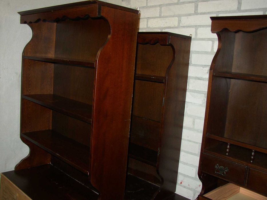 Zestaw mebli drewnianych vintage PRL