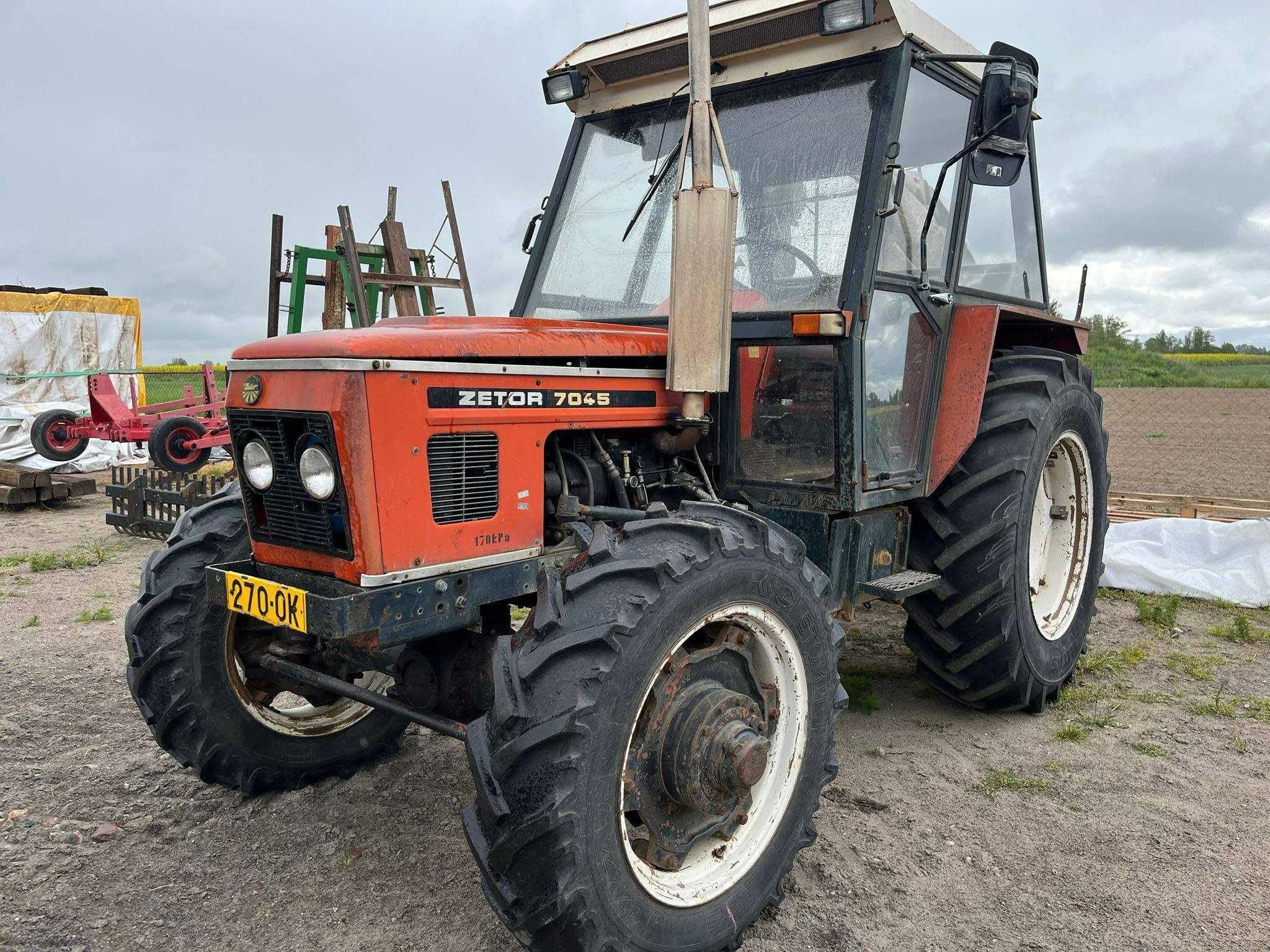Ciągnik Rolniczy Zetor 7045 Export 4x4 Sprowadzony jak 6245,7245