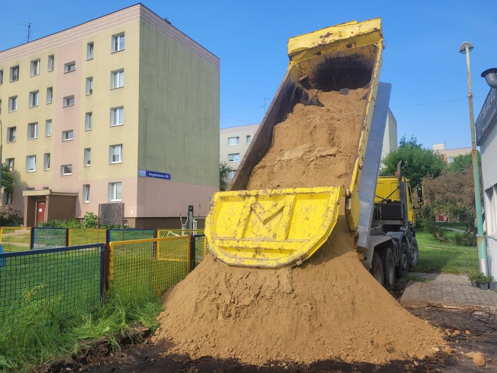 Piach piasek do fundamentow pod kostkę