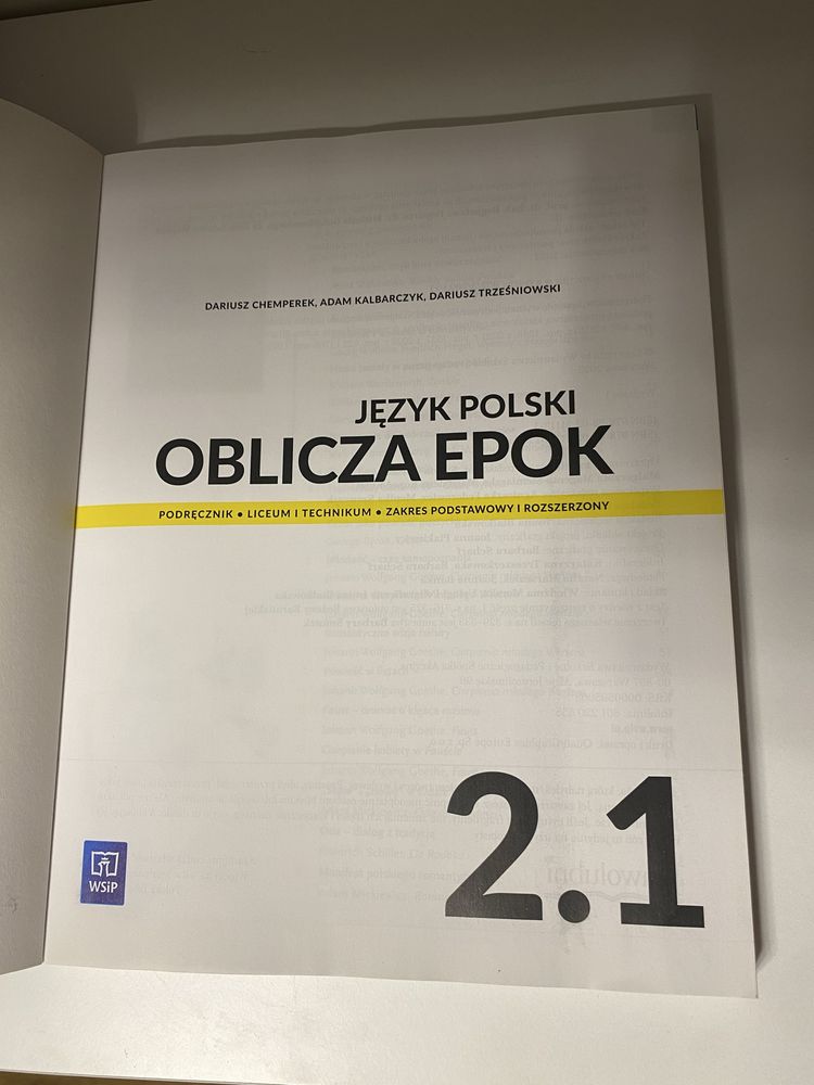 Oblicza epok 2.1 wsip nowa edycja