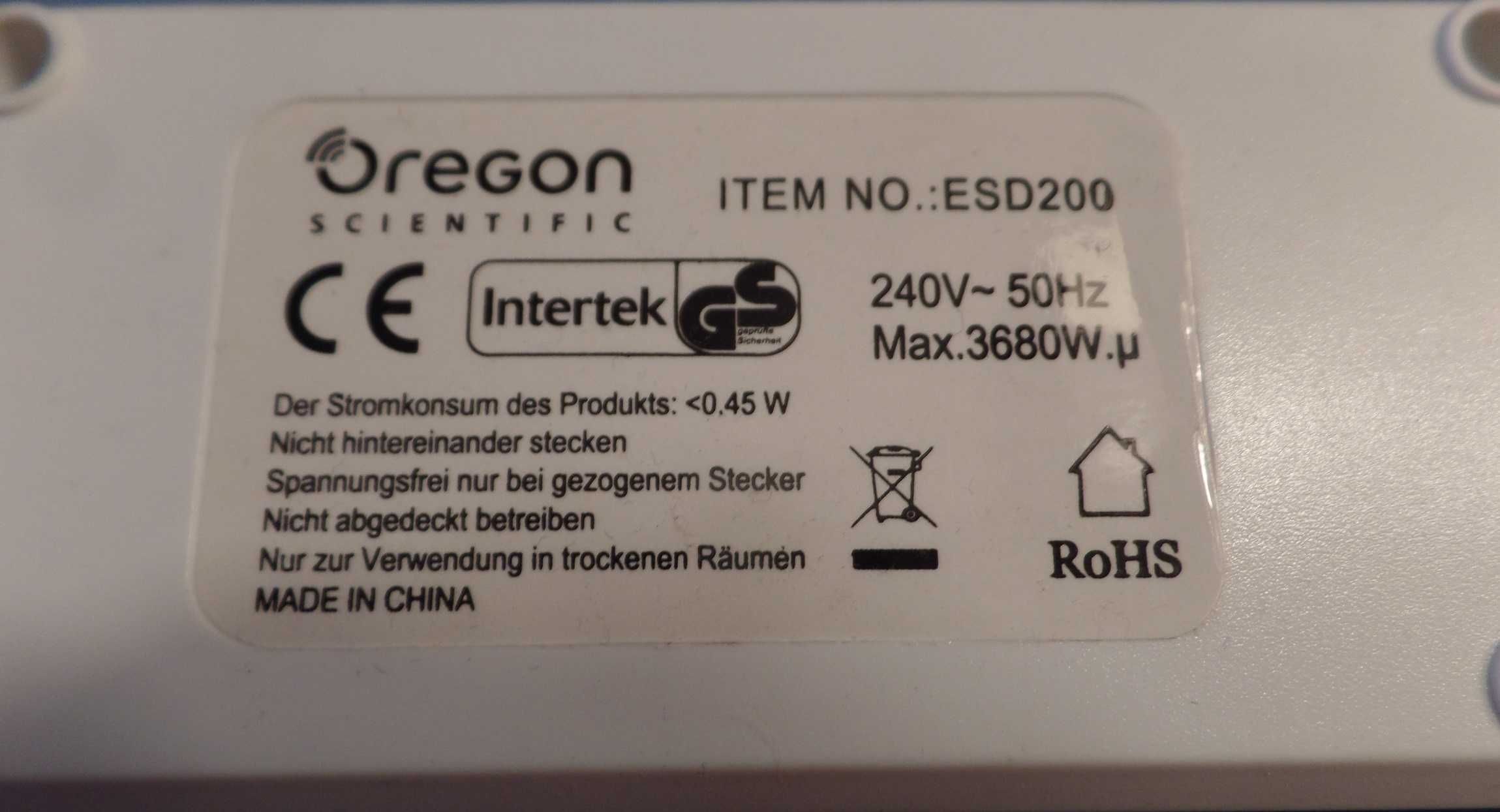 Tomada Oregon Scientific ESD 200 (931)
