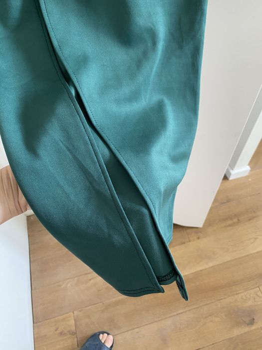 Sukienka rybka na wesele koktajlowa butelkowa zieleń M