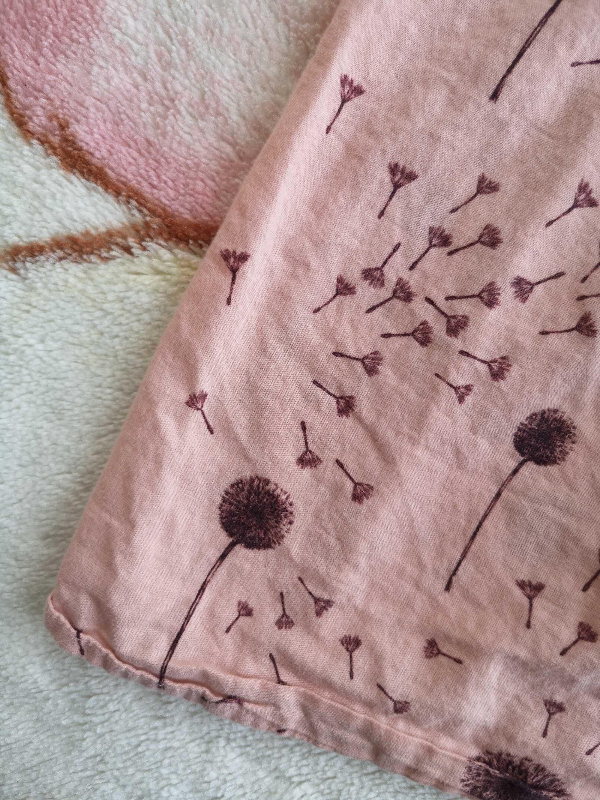Elegancka różowa bluzka tunika w kwiatki Soft Gallery 92 - 98 jak nowa