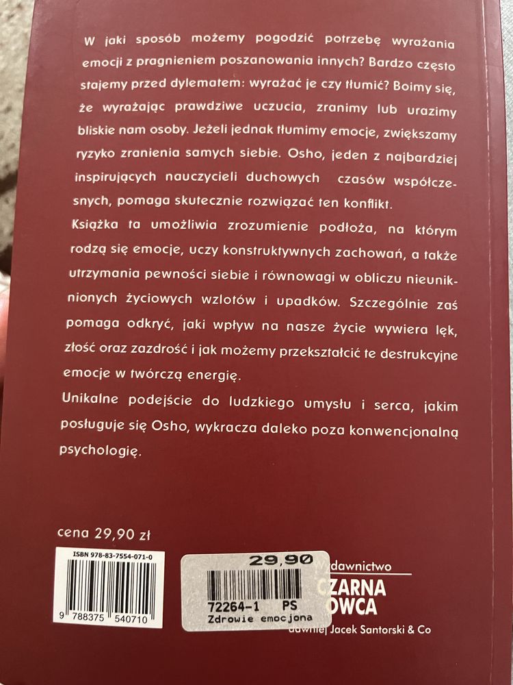 Osho Zdrowie emocjonalne DTR