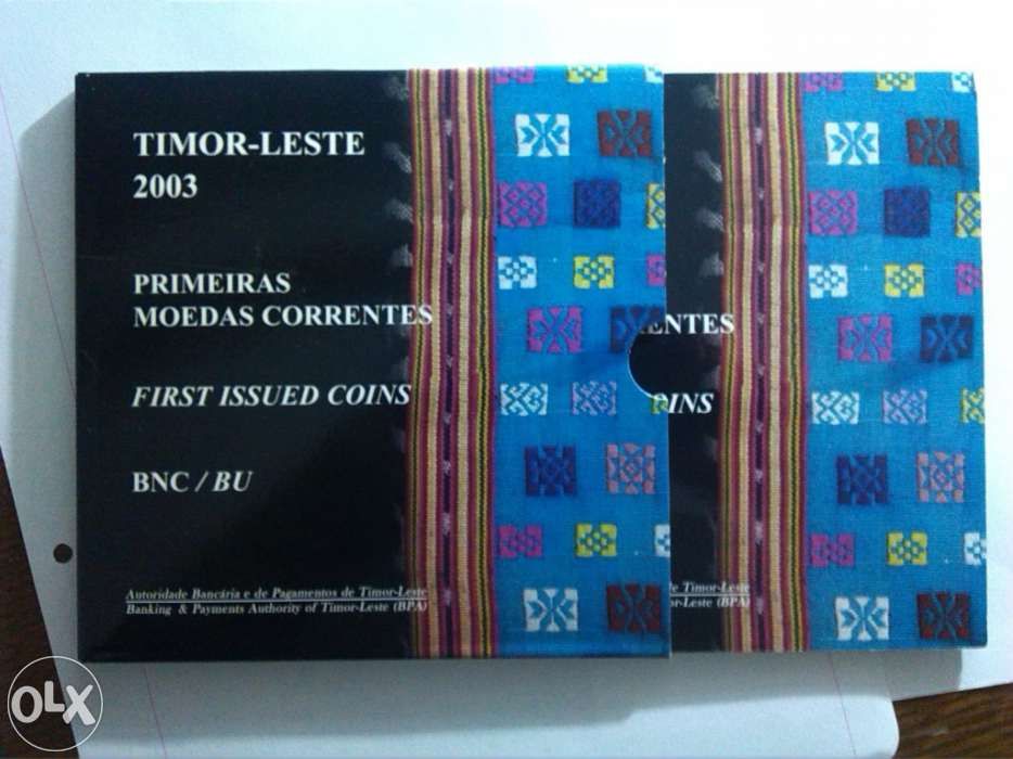 Moedas em bnc timor leste 2003