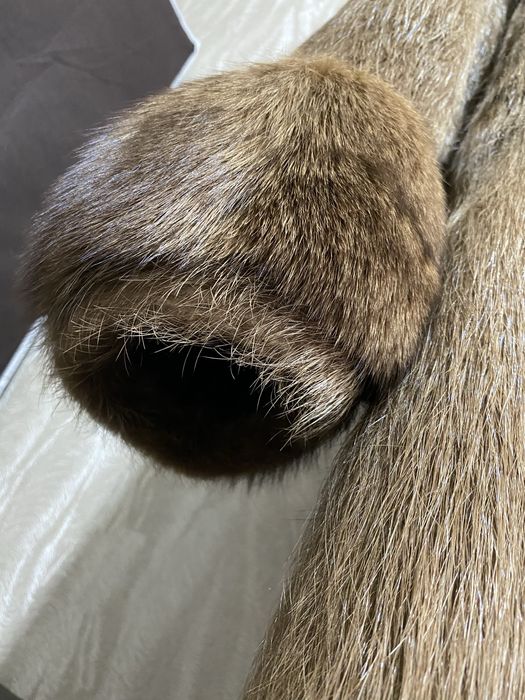 Шуба из нутрии и песца