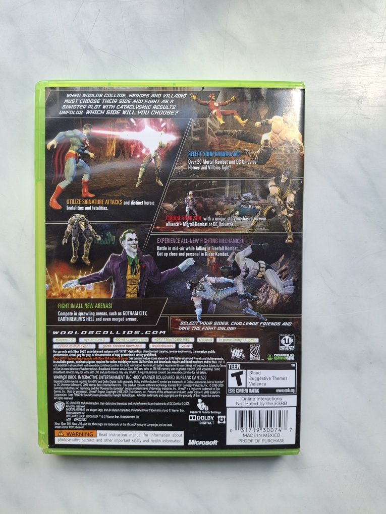 Mortal kombat VS DC Xbox 360