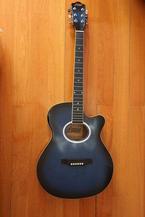 Guitarra acústica azul ARTZ