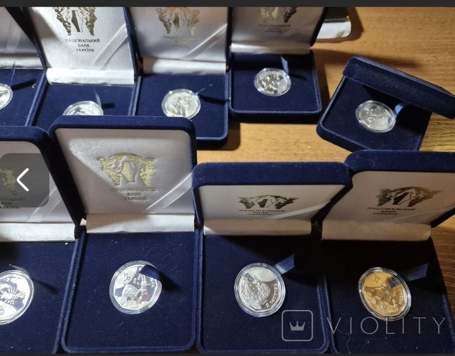 Набор монет "Детский зодиак",12 штук.