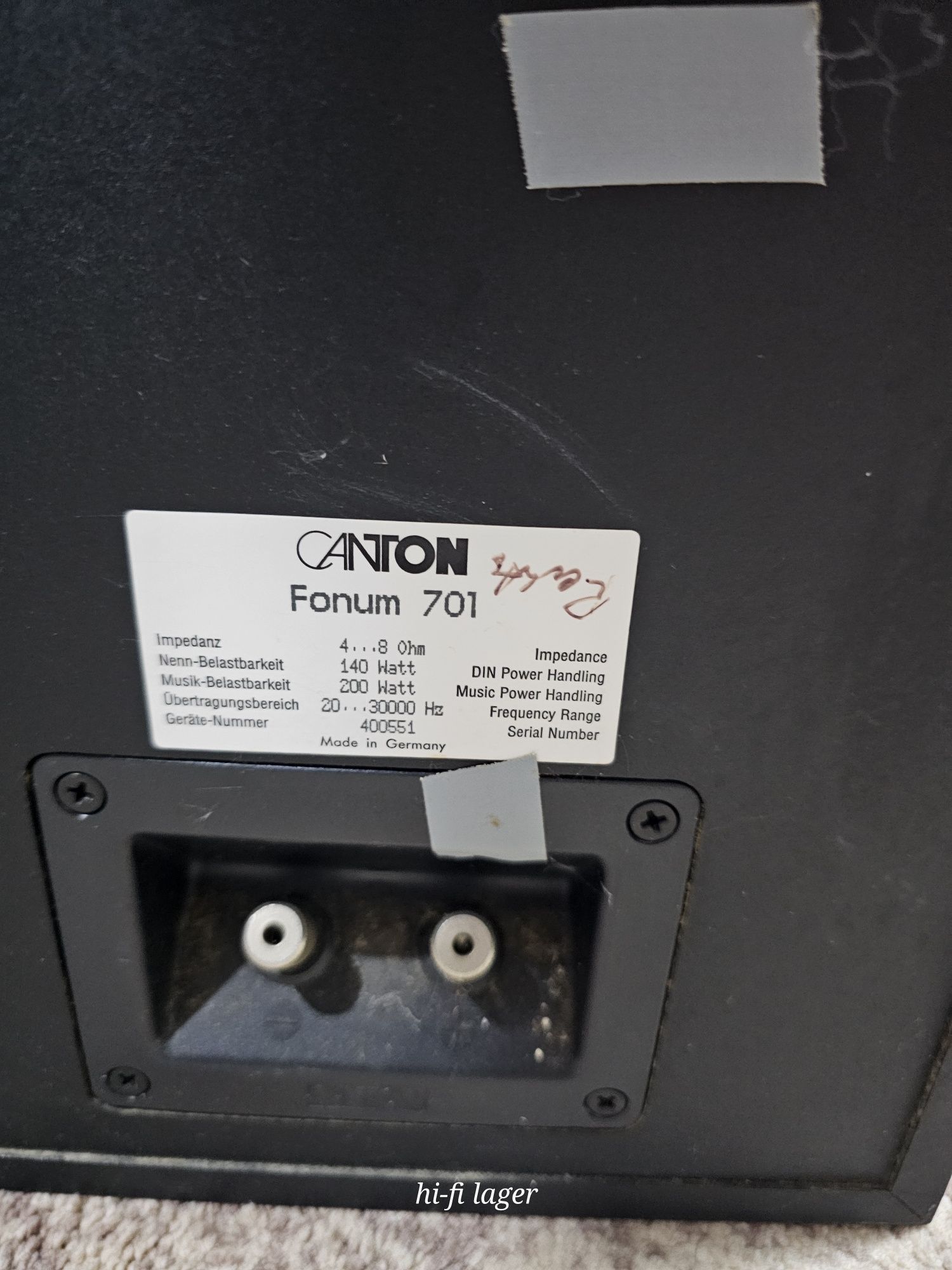 Canton fonum 701 німецька акустична система
Мерседес серед акустики